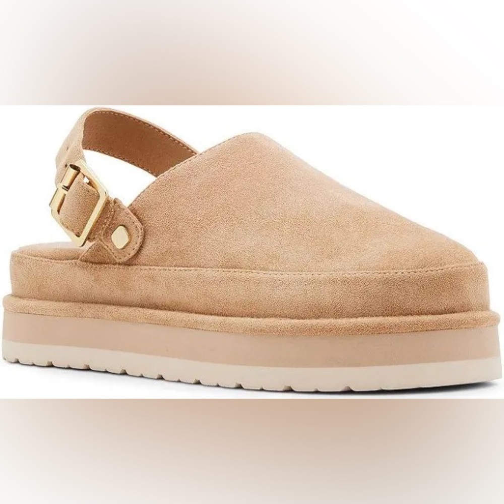 Madden Girl Tan Platform Slingback Shoes